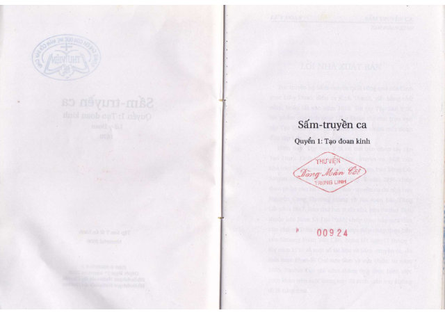 Sấm Truyền Ca - Tạo Đoan Kinh (1670) - Lữ Y Đoan (Cựu Ước diễn ca lục bát)